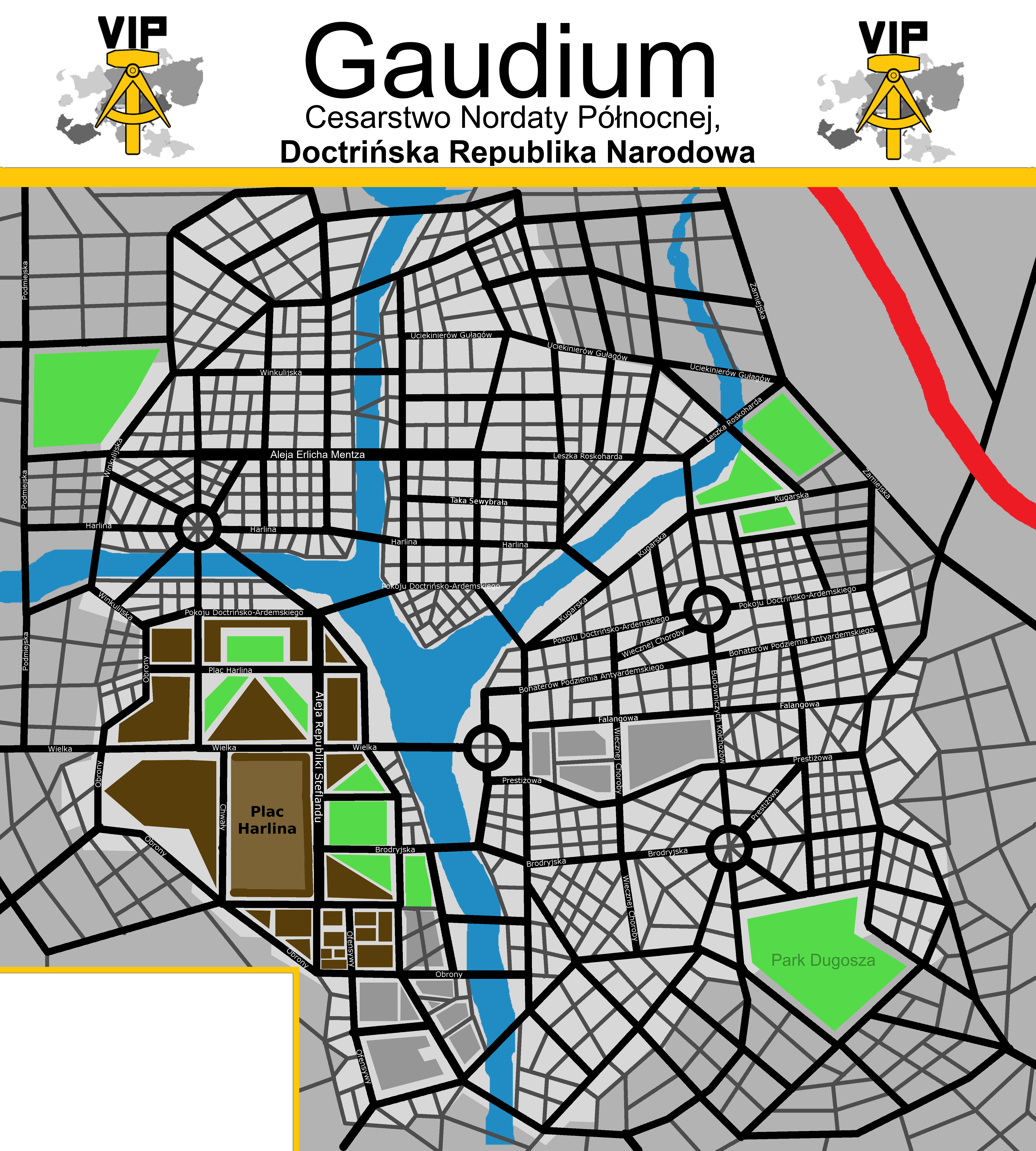 Mapa miasta Gaudium
