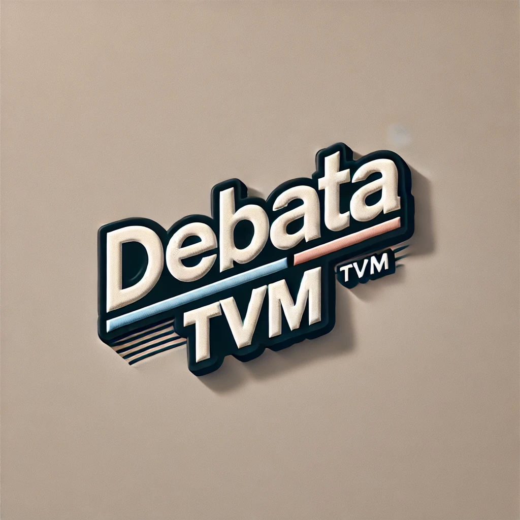 DALL?E 2024-07-10 19.59.22 - A clean and neutral television logo for a presidential debate. The main text should be 'DEBATA' in a bold and professional font, with a smaller text '.png